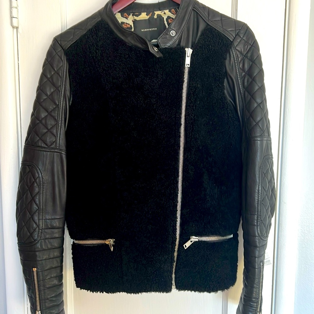 Maison Scotch - Scotch and Soda leather biker jacket Size M